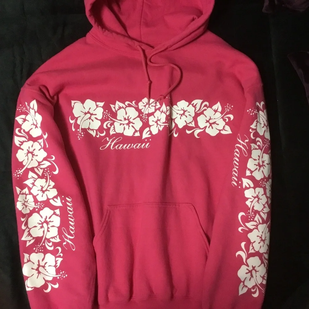 Pink Hawaii Women’s Large Hoodie (NEW) from Hawaii NICE! - Picture 7 of 14